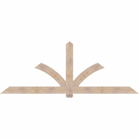 Ekena Millwork Redmond Smooth Timber Gable Bracket, Douglas Fir, 108"W x 40"H x 1 1/2"D x 5 1/2"F, 9/12 Pitch GBW108X40X0206RED00SDF